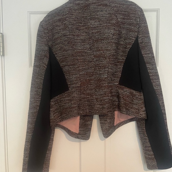 Ann taylor tweed moto style blazer - Picture 4 of 6